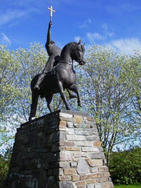 Equestrian Statue Of Olaf Ii In Stiklestad Norway