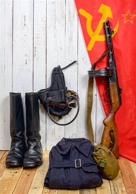 Equipment Of The Soviet Soldier During World War Ii Stock Photo Image