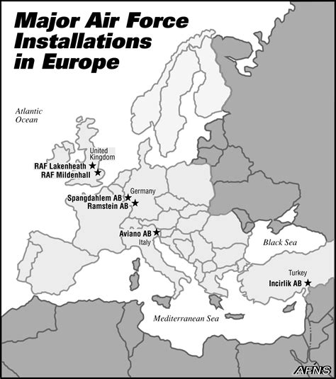 European Air Force Base Locations