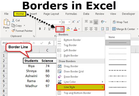 Excel Borders