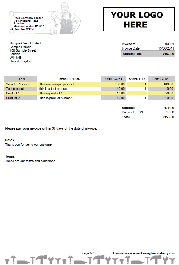 Excel Invoice Template For Freelancers Amp Business Owners