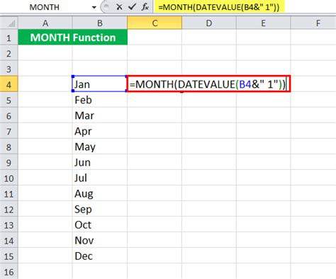 Excel Month Tips