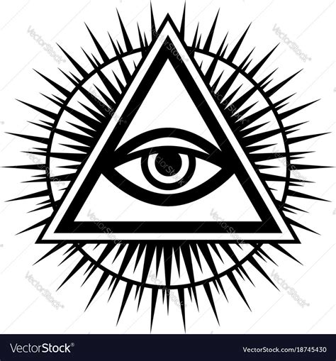 Eye Of Providence Royalty Free Vector Image Vectorstock