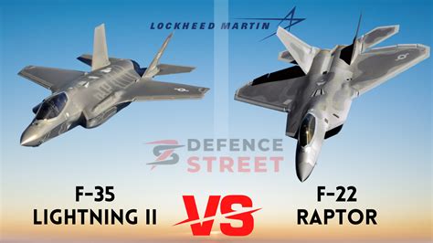 F 22 Raptor Vs F 35 Lightning Ii Aircraft Comparison Of Fifth