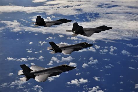 F 35 And F 22 Combine Capabilities In Operational Integration Training