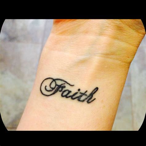 Faith Tattoos On Wrist