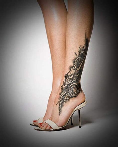 Female Ankle Scar Tattoo