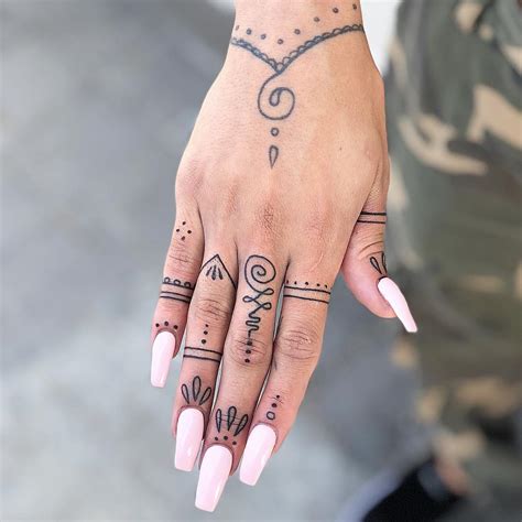 Feminine Hand Tattoos