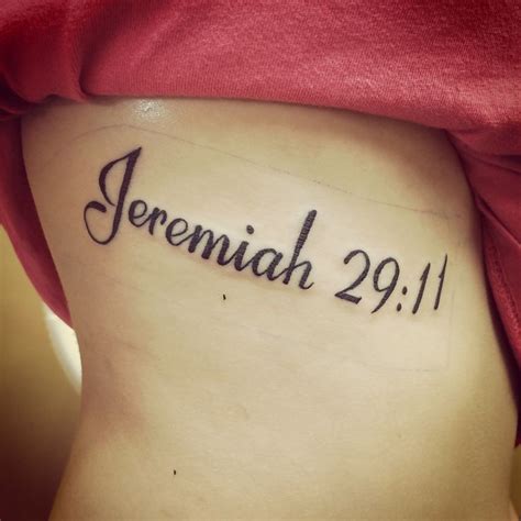 Finally Got My Tattoo Jeremiah 29 11 Jeremiah 29 11 Tattoo Tattoos