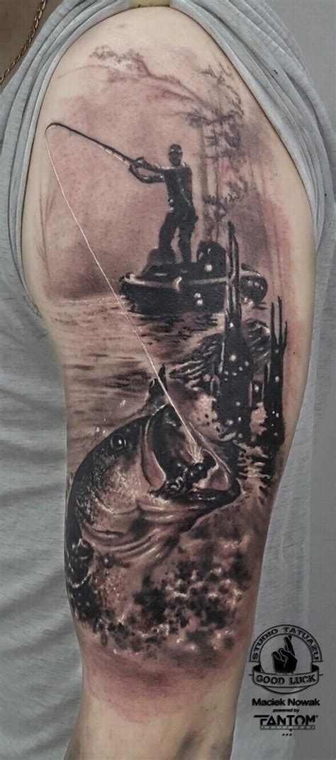 Fishing Tattoo By Maciek Limited Availability At Revival Tattoo Studio