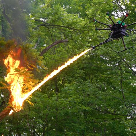 Flamethrower Drone Can Shoot A Seven Metre Long Stream Of Fire Drone