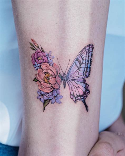 Floral Butterfly Tattoo Ideas