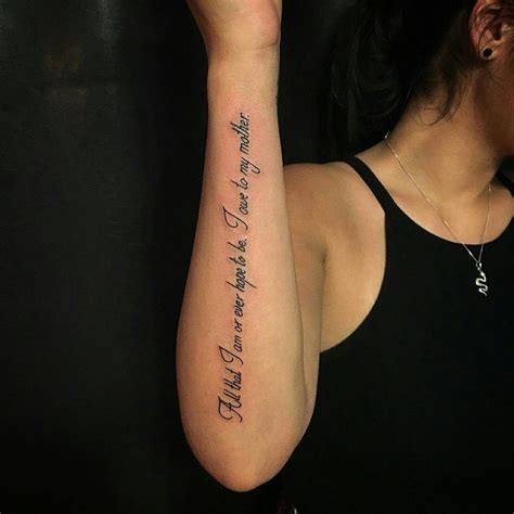 Forearm Quotes For Tattoos