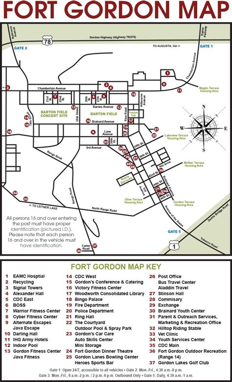 Fort Gordon Ga Map Us Military Bases Fort Army Base