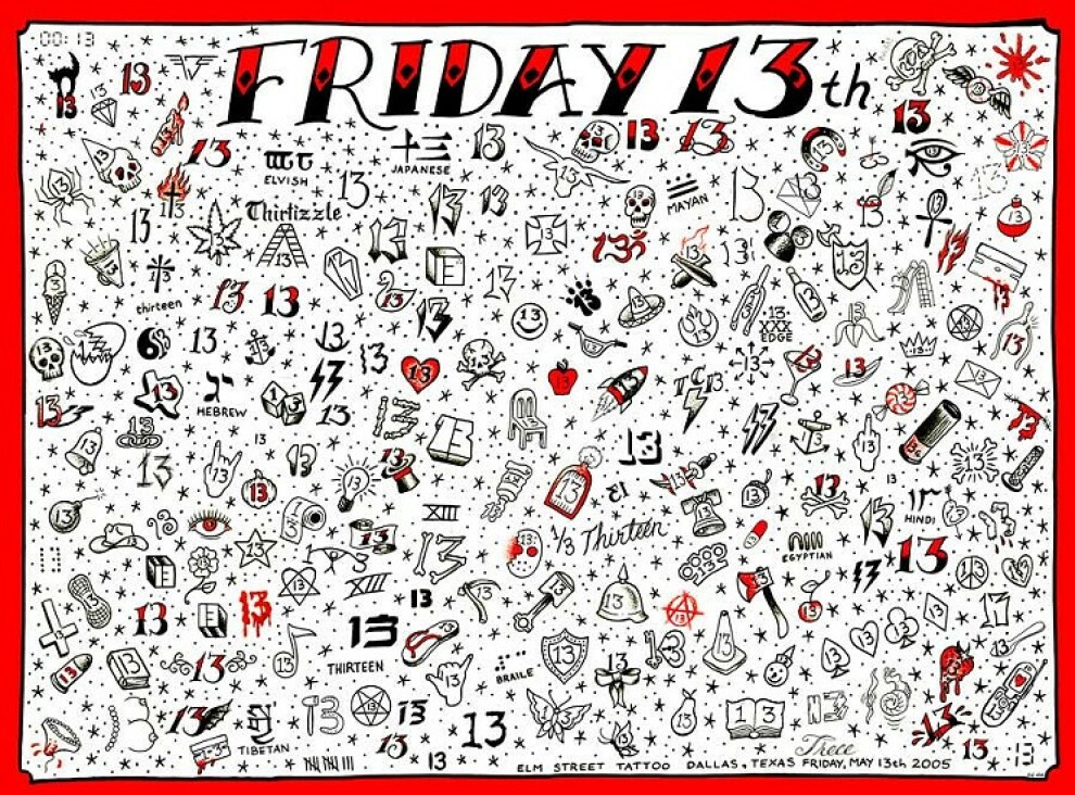 Friday 13 Tattoo Designs