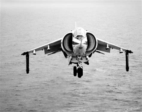 Front View Of An Av 8C Harrier Vertical Short Takeoff And Landing V