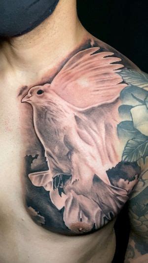 Full Chest Tattoo Who Wants A Similar Tattoo Chesttattoo Fullchesttattoo Blackandgreytattoo Religioustattoo Religioustattoos Angeltattoo Dovetattoo Tattooideas Sandiegotattooartist Losangelestattooartist Longbeachtattooartist