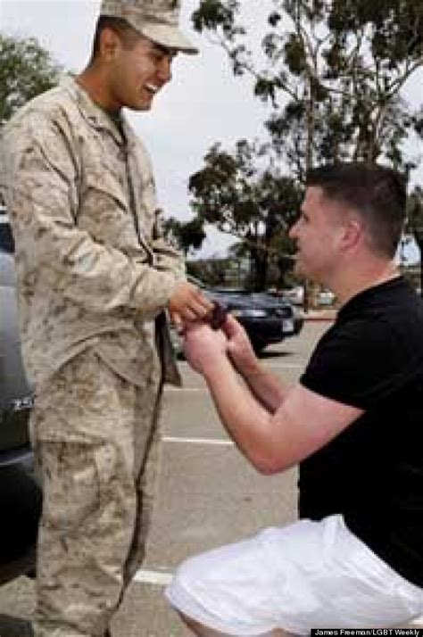 Gay Marine Receives Romantic Proposal From Boyfriend At Camp Pendleton