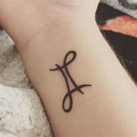 Gemini Zodiac Tattoo Symbol