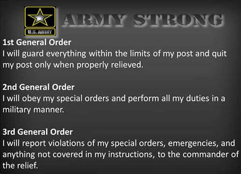 General Orders Army General Orders Texas State Guard Pinterest Rotc Ems And The General