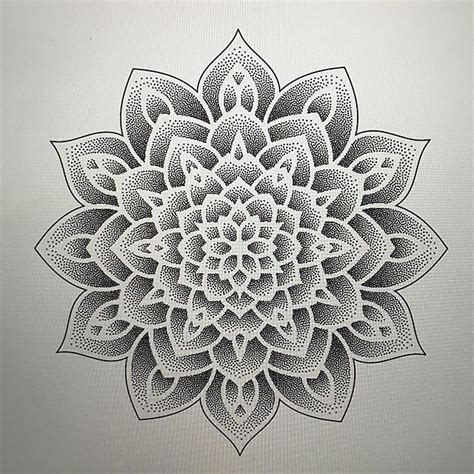 Geometric Inspiration Inkstinct Mandala Tattoo Design Dotwork Tattoo