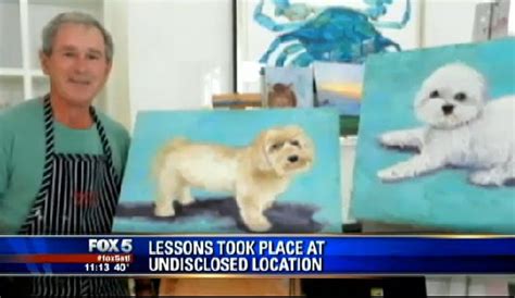 George Bush Has Painted Over 50 Puppies And His Teacher Says He Amp 39 Ll Go Down In History As A