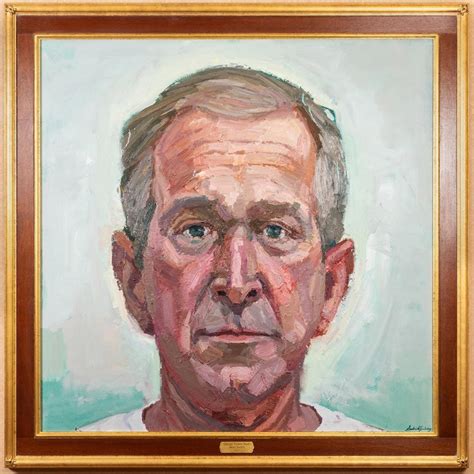 George W Bush S Painting Teacher Shows What He Can Do With A Quilt In