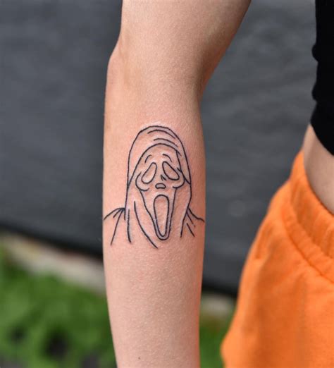 Ghostface Scream Easy Tattoos