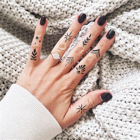 Girly Finger Tattoo Designs