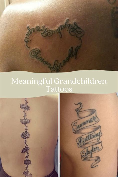 Grandkids Tattoo Ideas