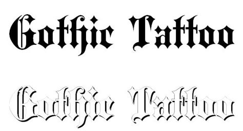 Great Tattoo Fonts