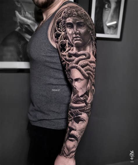 Greek Statue Tattoo Sleeve