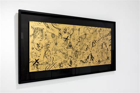 Guided By Angels Gold Black 2017 Artworks Joseph Klibansky