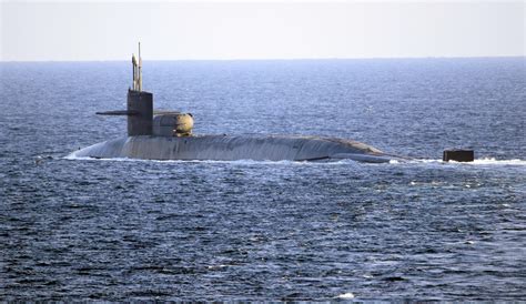 Guided Missile Submarine Uss Georgia Transits The Strait Of Hormuz With