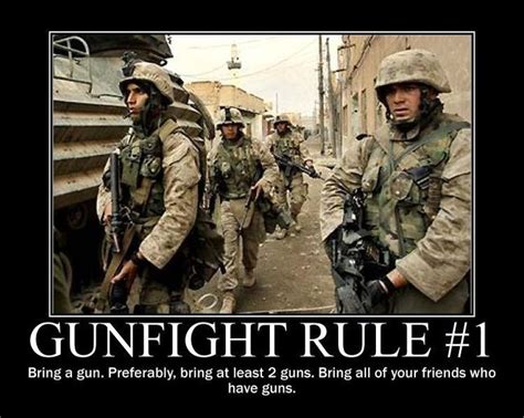 Gunfight Rules Military Humor Military Quotes Guns