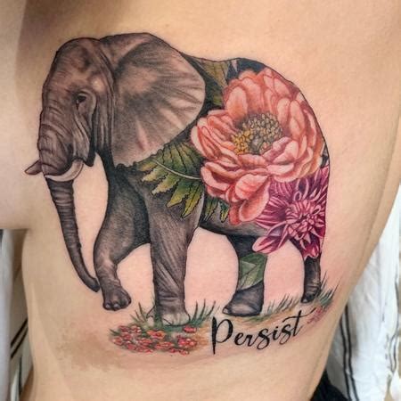 H Ctor Concepci N Elephant With Flowers