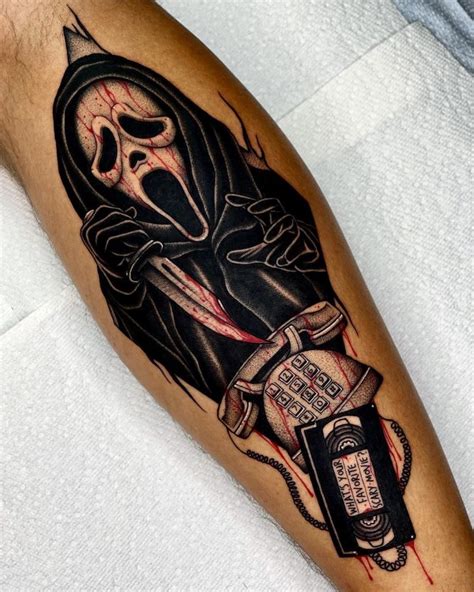 Halloween Ghostface Tattoo Styles