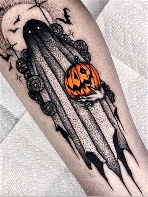 Halloween Inspired Tattoo Pumpkin Tattoo Halloween Tattoos Tattoos