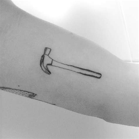 Hammer Tattoo Hammer Tattoo Minimalist Tattoo Tool Tattoo