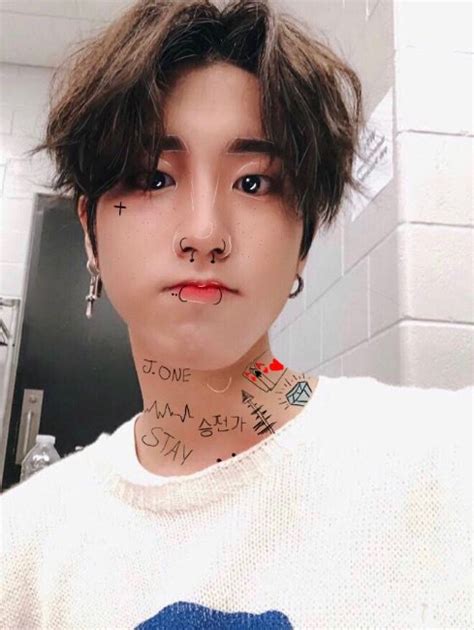 Han W Tattoos And Piercings Edit Stray Kids Amino