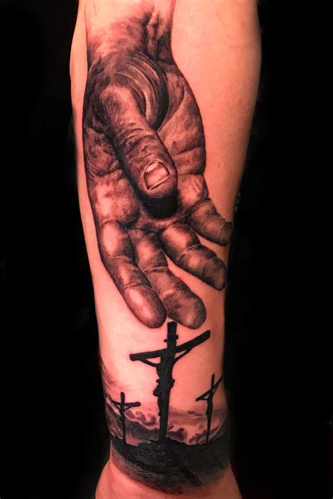 Hand Of Jesus Tattoos