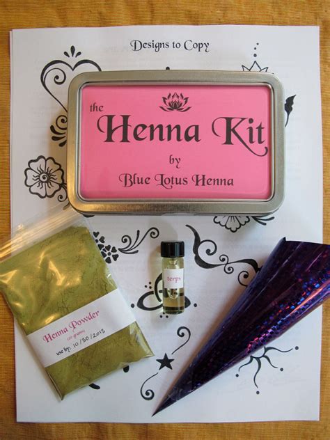 Henna Tattoo Kit Etsy