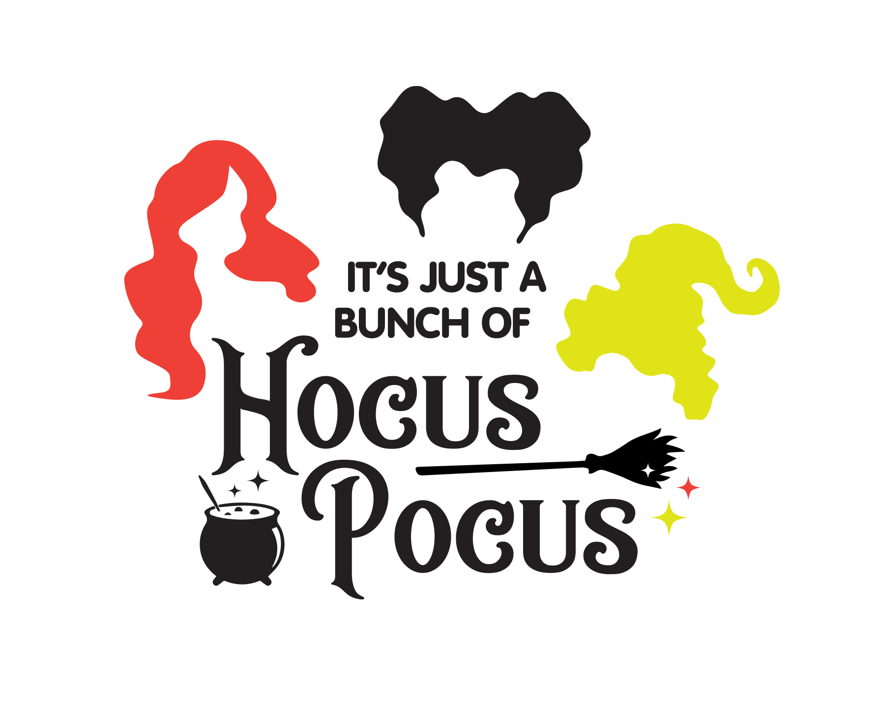 Hocus Pocus Outline Svg Png Dxf Eps Hocus Pocus Black And White Designs Silhouette Vector Clipart