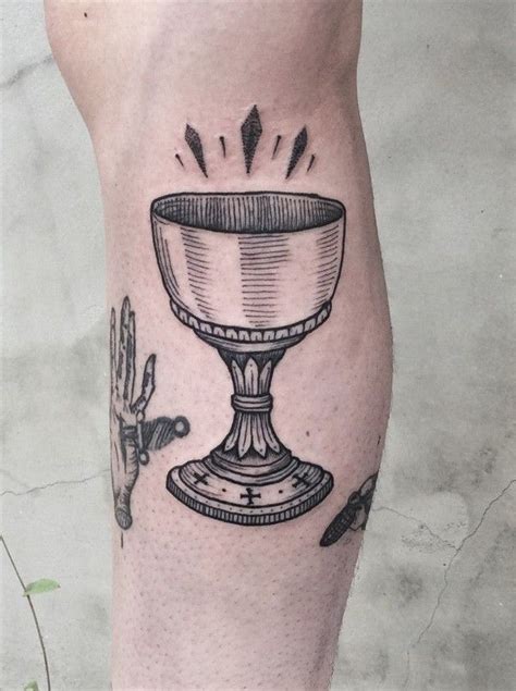 Holy Grail Black Ink Tattoos Blackwork Tattoo Cute Tattoos