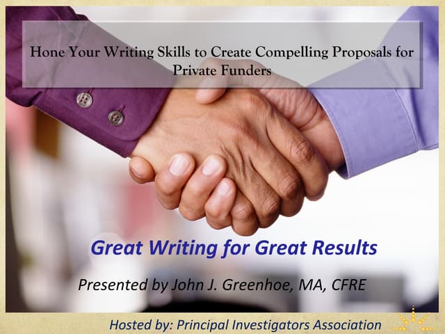 Hone Your Writing Skills To Create Compelling Proposals