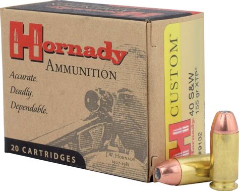 Hornady Custom Handgun 40 S W 155 Grain Extreme Terminal Performance