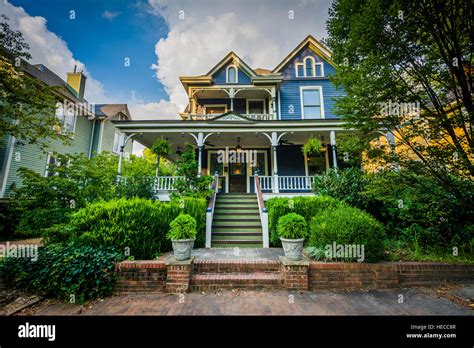 House In The Historic Fourth Ward Of Charlotte North Carolina Stock