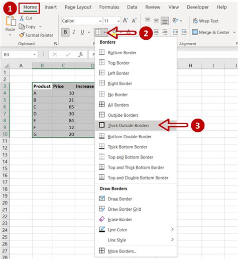 How To Apply Thick Outside Borders In Excel Spreadcheaters