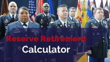 How To Calculate Military Guard And Reserve Retirement Amounts