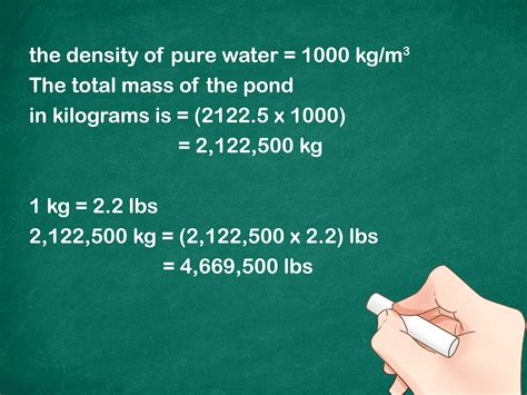 How To Calculate The Weight Of A Body Of Water 9 Steps